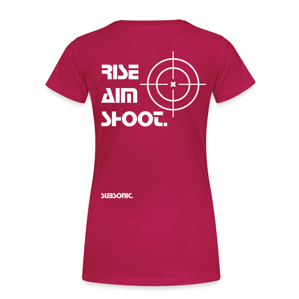 RISE AIM SHOOT. - dunkles Pink