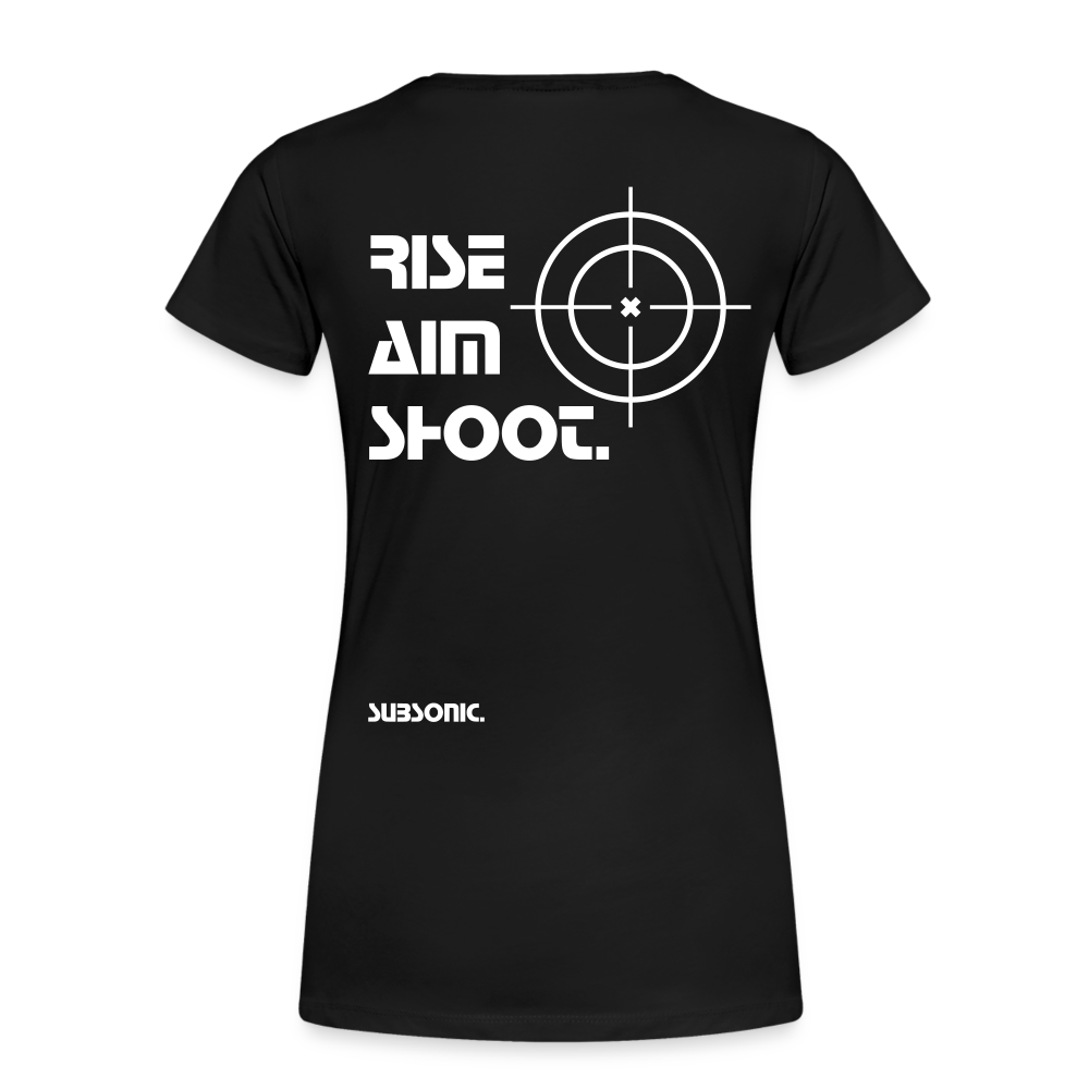 RISE AIM SHOOT. - Schwarz