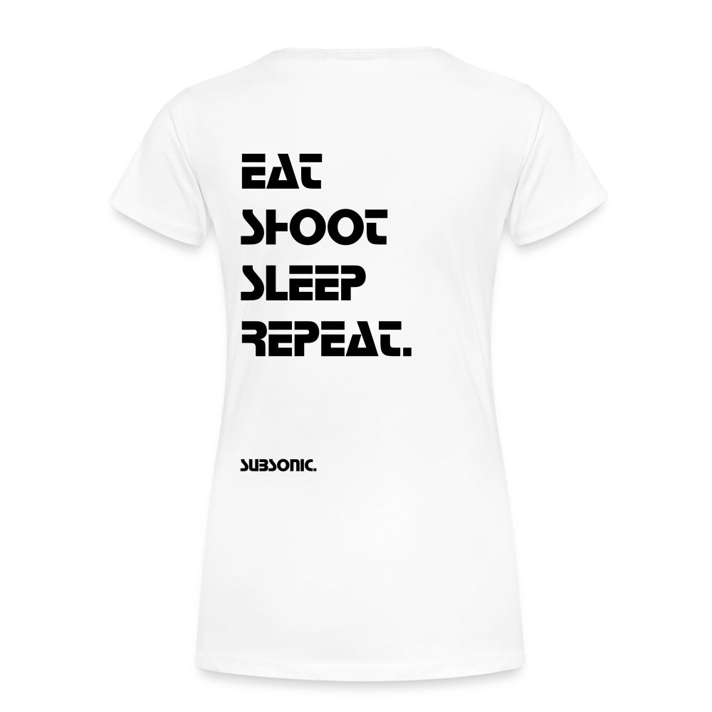 EAT SHOOT SLEEP REPEAT. - Weiß
