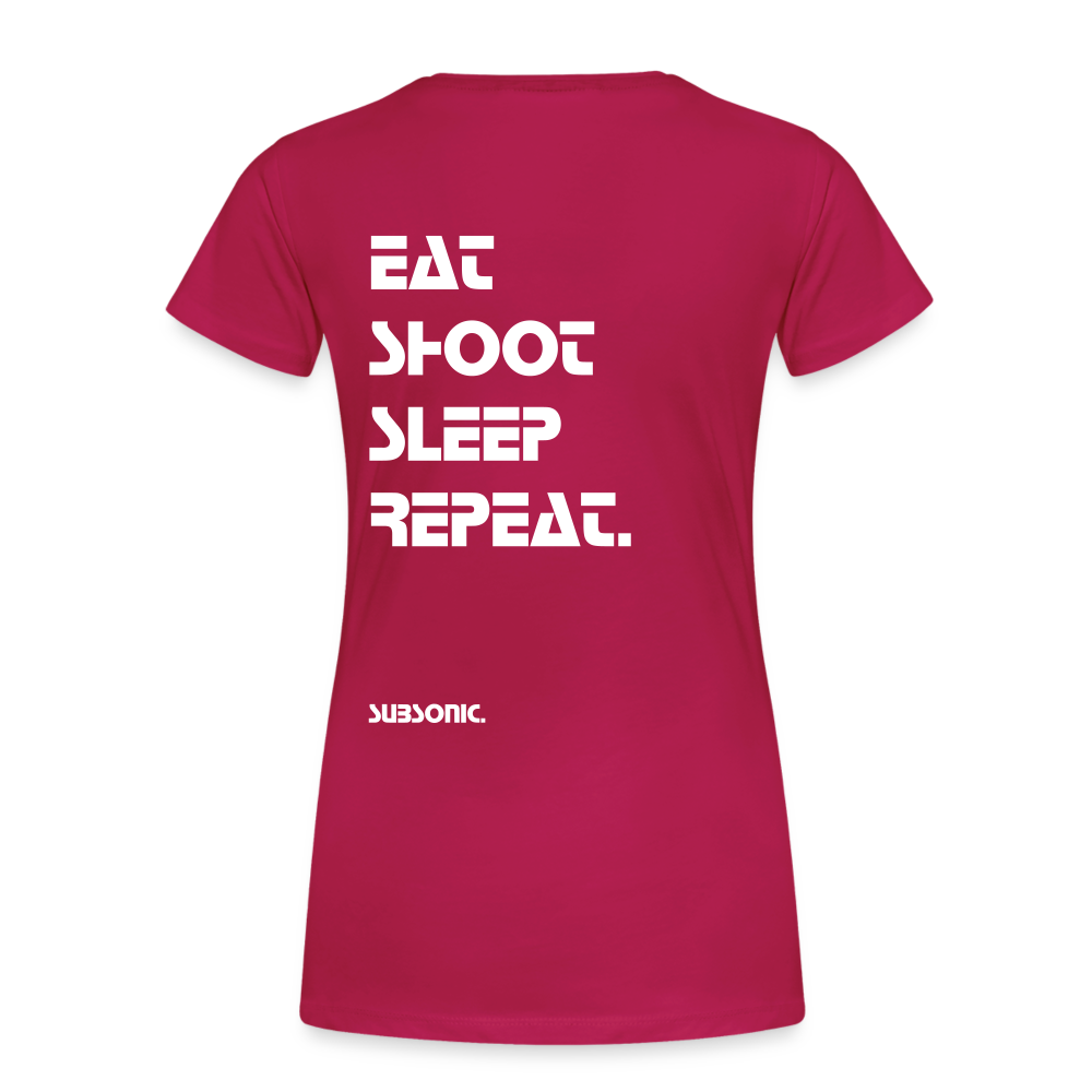 EAT SHOOT SLEEP REPEAT. - dunkles Pink