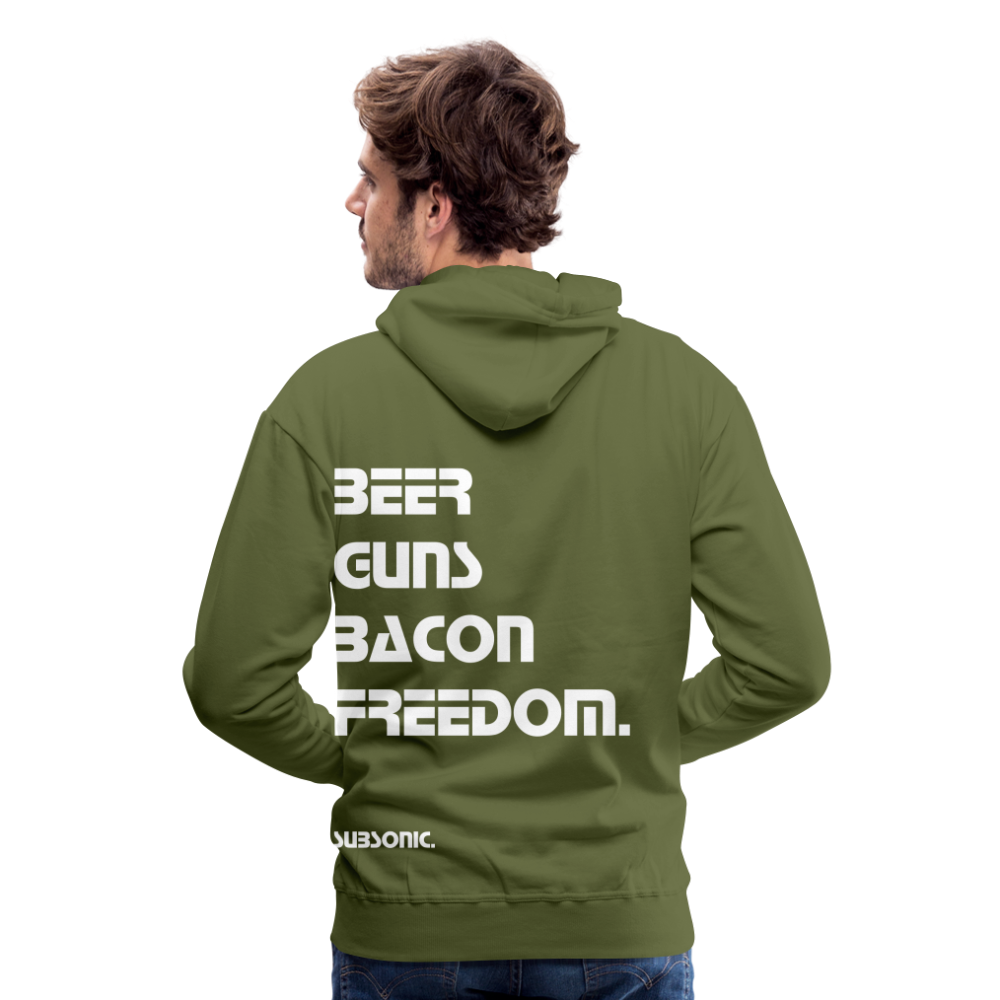 BEER GUNS BACON FREEDOM. - Olivgrün