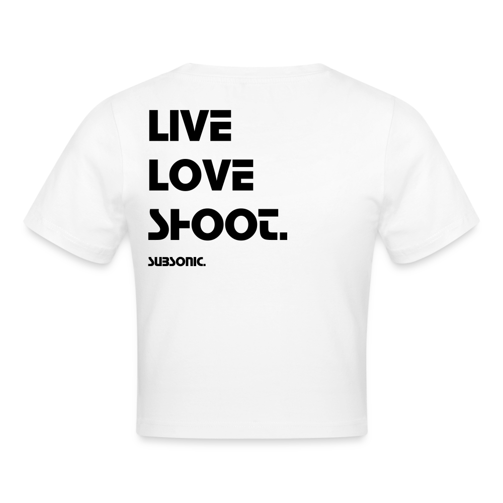 Cropped - LIVE LOVE SHOOT. - Weiß