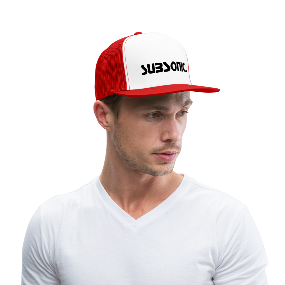 Trucker Cap - SUBSONIC. - Weiß/Rot