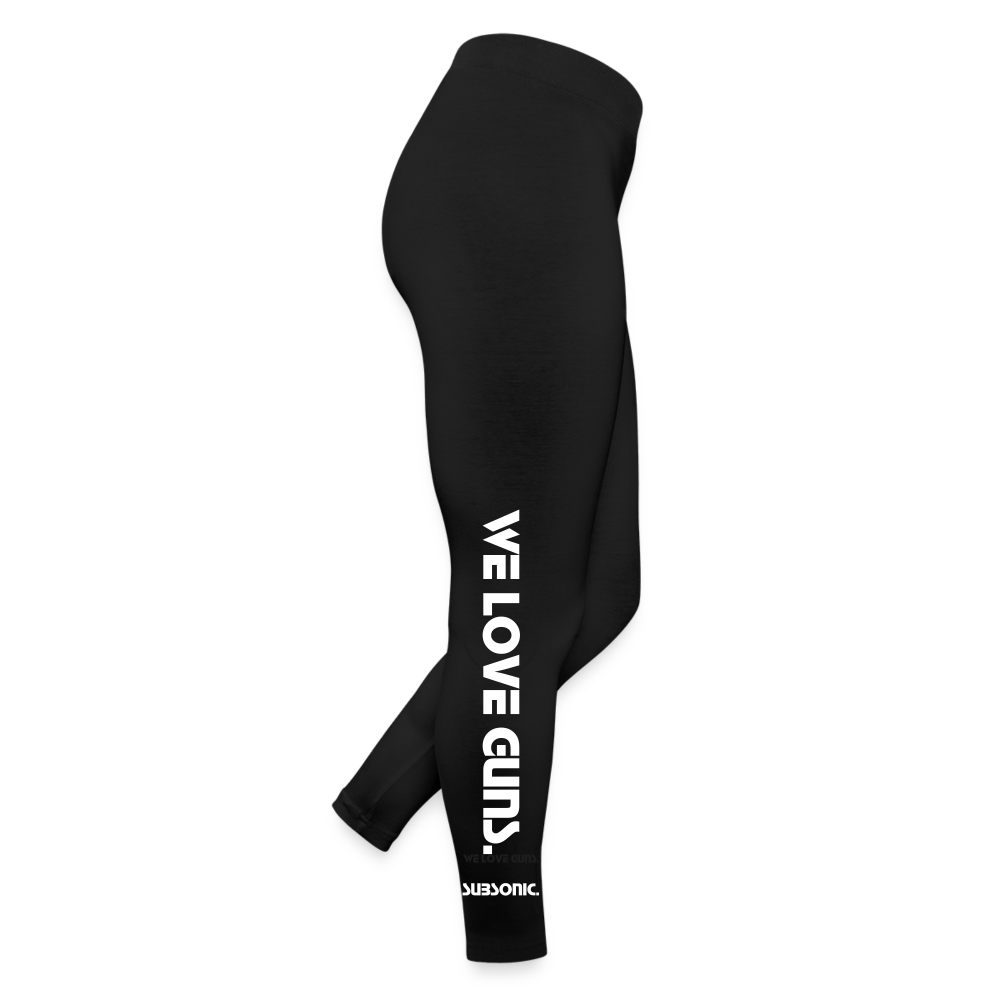 Woman Jersey Leggings - WE LOVE GUNS. - Schwarz