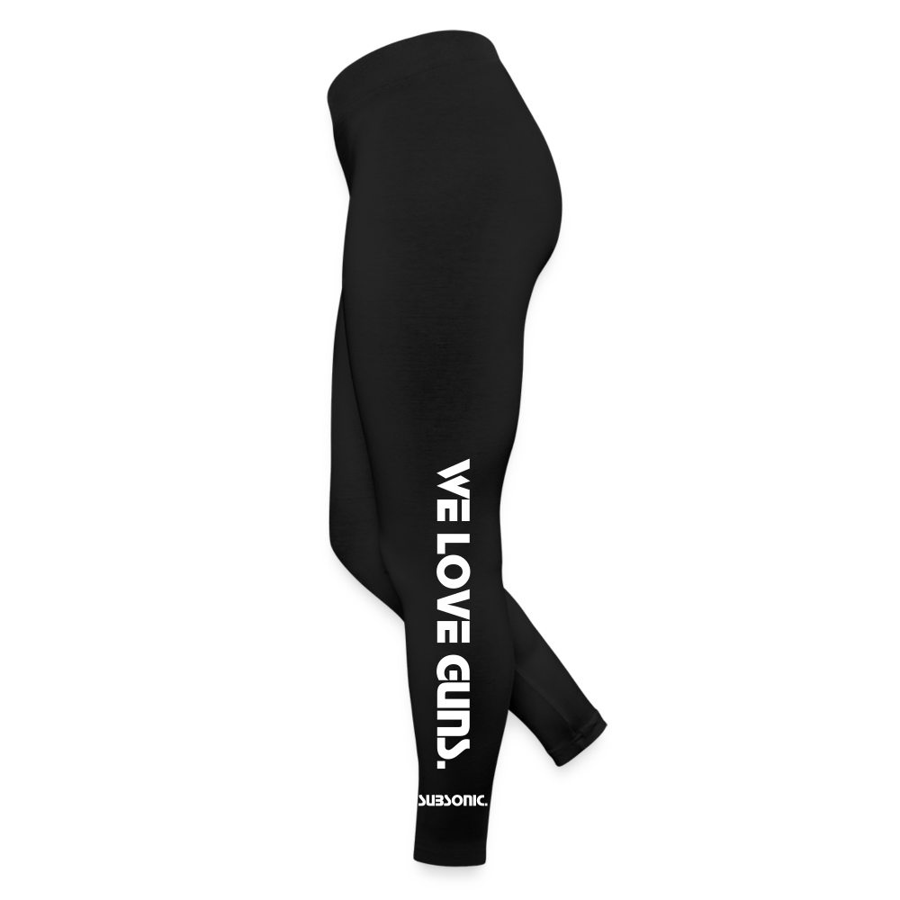 Woman Jersey Leggings - WE LOVE GUNS. - Schwarz