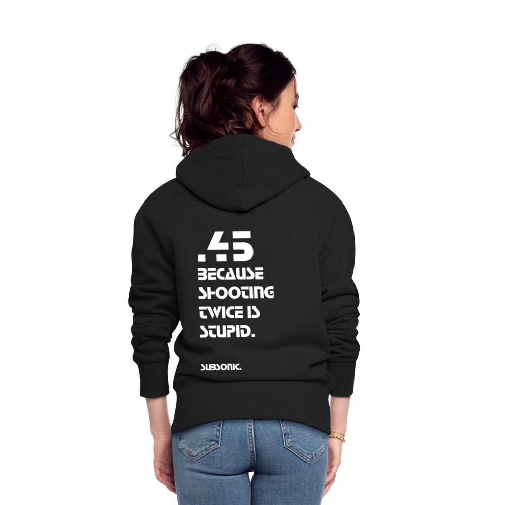 ZIPPER - .45 BECAUSE SHOOTING TWICE IS STUPID. - Schwarz