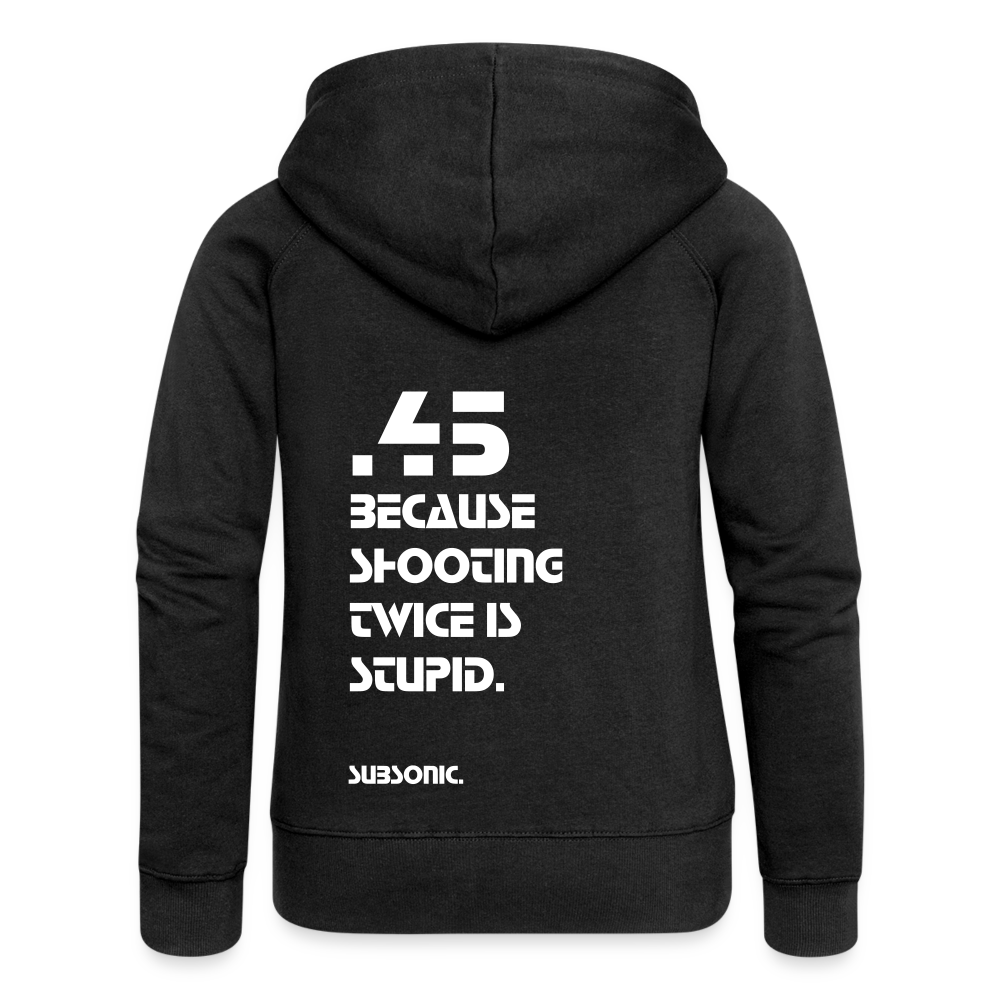 ZIPPER - .45 BECAUSE SHOOTING TWICE IS STUPID. - Schwarz