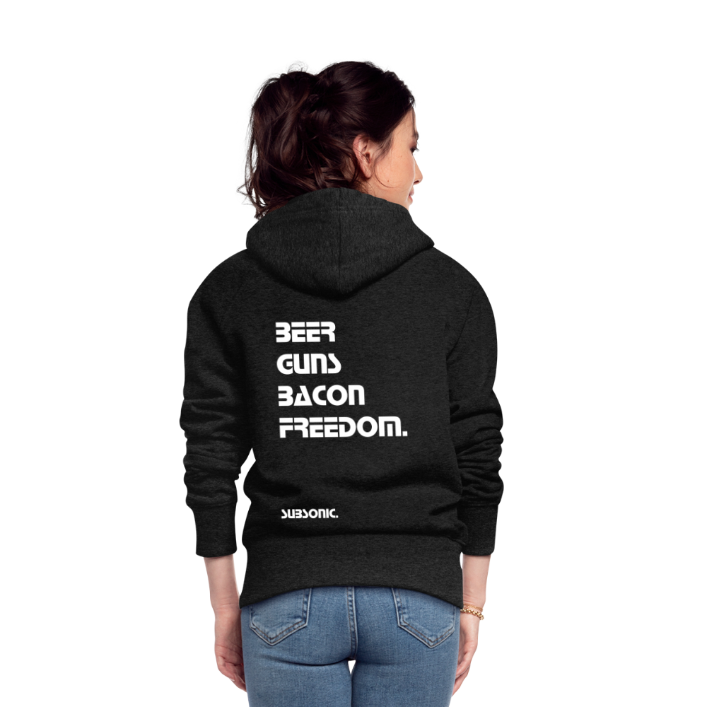 ZIPPER - BEER GUNS BACON FREEDOM. - Anthrazit
