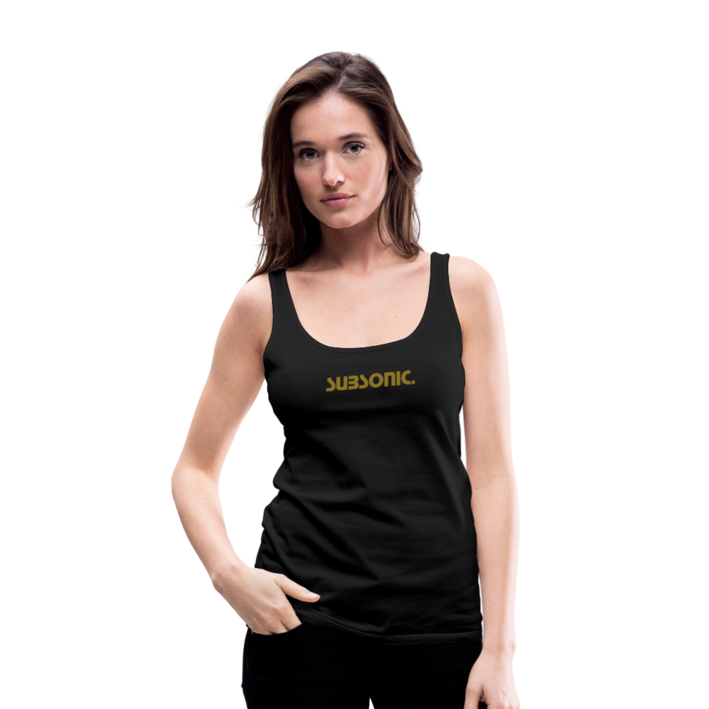 TANKTOP - THIS BLONDE CAN HANDLE GUNS. - Schwarz