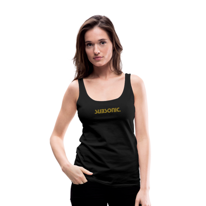 TANKTOP - THIS BLONDE CAN HANDLE GUNS. - Schwarz