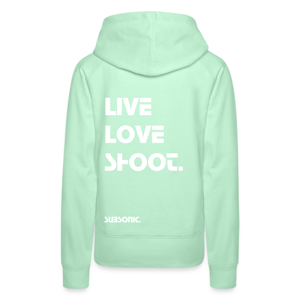 LIVE LOVE SHOOT. - helles Mintgrün