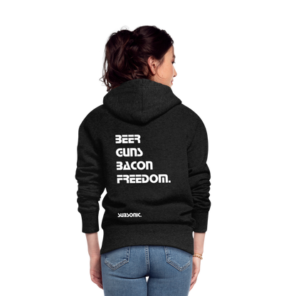 ZIPPER - BEER GUNS BACON FREEDOM. - Anthrazit